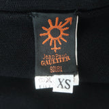 Jean Paul Gaultier Soleil Short Sleeve Mesh Jumpsuit Black Size Extra Small