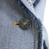 Cinq a Sept Sallie Frayed Denim Blazer Light Indigo Size 00 NEW