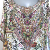 Camilla Anarchy at Annabels Round Neck Kaftan Multicolor Printed Silk One Size
