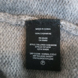 Theory Tolleree Cashmere Tee Light Gray Size Small Short Sleeve Sweater