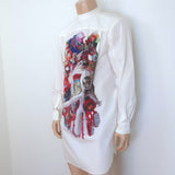 Comme des Garcons Homme X Mona Luison Shirt White Cotton Size Medium NEW