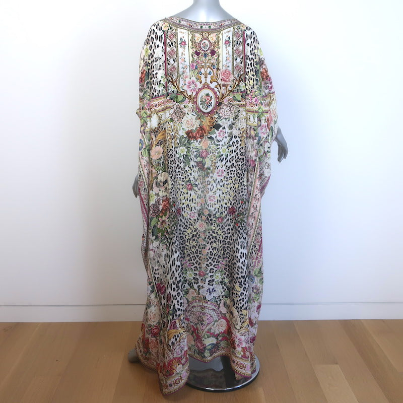 Camilla Anarchy at Annabels Round Neck Kaftan Multicolor Printed Silk One Size