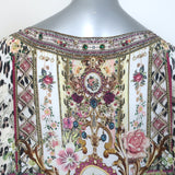 Camilla Anarchy at Annabels Round Neck Kaftan Multicolor Printed Silk One Size