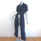 Alex Mill Benny Terry Cloth Jumpsuit Navy Size Small NEW