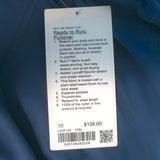 Lululemon Ready to Rulu Pullover Pitch Blue Size 10 NEW