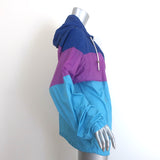 Isabel Marant Etoile Kyriel Colorblock Windbreaker Jacket Blue/Purple Size 0 NEW
