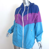Isabel Marant Etoile Kyriel Colorblock Windbreaker Jacket Blue/Purple Size 0 NEW