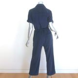 Alex Mill Benny Terry Cloth Jumpsuit Navy Size Small NEW