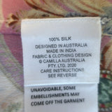 Camilla Anarchy at Annabels Round Neck Kaftan Multicolor Printed Silk One Size