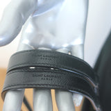 Saint Laurent Envelope Triquilt Medium Crossbody Bag Black Grained Leather