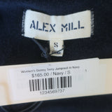 Alex Mill Benny Terry Cloth Jumpsuit Navy Size Small NEW
