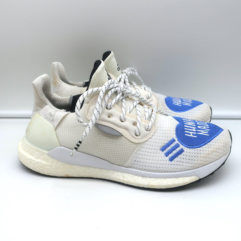 Adidas Human Made x Solar Hu Glide Blue Heart Sneakers White Size 7