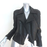Alice + Olivia Leather Biker Jacket Black Size 4