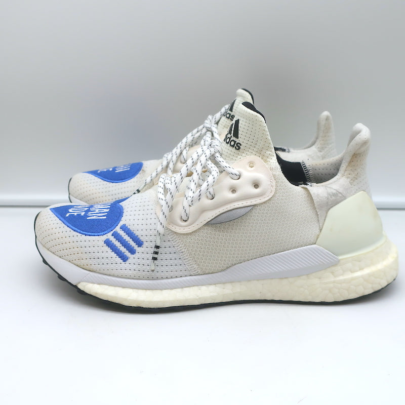 Adidas Human Made x Solar Hu Glide Blue Heart Sneakers White Size 7