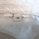 Sandro Sahara Ruffled Broderie Anglaise Midi Skirt White Size 34