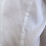 Yohji Yamamoto Pour Homme Buckled Cowl Neck Shirt White Cotton Size 2