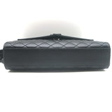 Saint Laurent Envelope Triquilt Medium Crossbody Bag Black Grained Leather