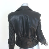 Alice + Olivia Leather Biker Jacket Black Size 4