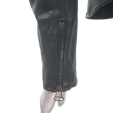 Alice + Olivia Leather Biker Jacket Black Size 4