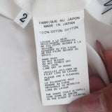 Yohji Yamamoto Pour Homme Buckled Cowl Neck Shirt White Cotton Size 2