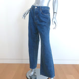 RE/DONE Wide Leg Crop Jeans Medium Blue Size 32