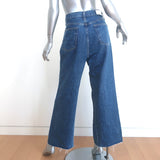 RE/DONE Wide Leg Crop Jeans Medium Blue Size 32