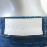 RE/DONE Wide Leg Crop Jeans Medium Blue Size 32