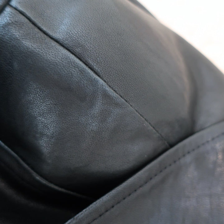 Alice + Olivia Leather Biker Jacket Black Size 4