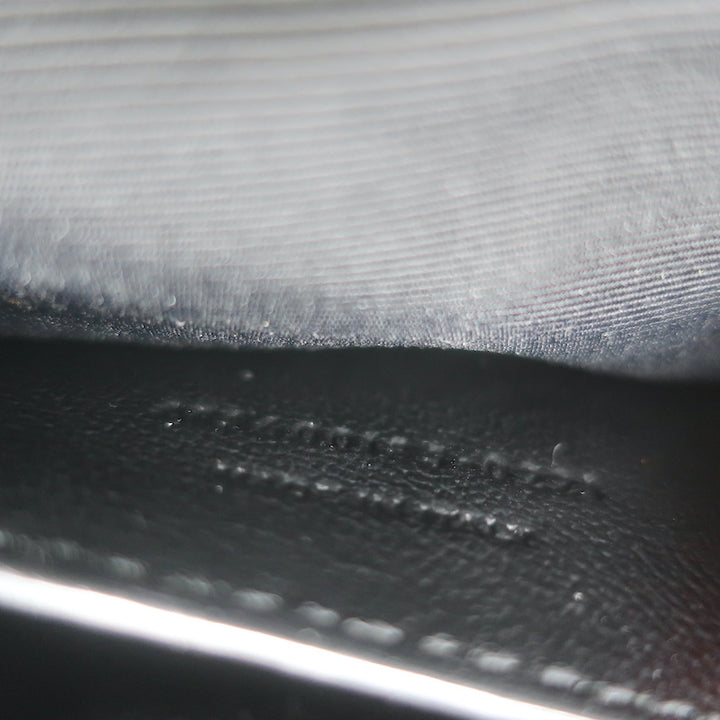 Saint Laurent Envelope Triquilt Medium Crossbody Bag Black Grained Leather