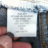 RE/DONE Wide Leg Crop Jeans Medium Blue Size 32