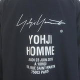 Yohji Yamamoto Pour Homme Long Staff Shirt Black Cotton Size 3