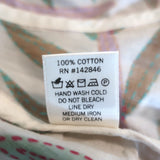 RHODE Ella Belted Mini Dress Cream/Multi Floral Print Cotton Size Extra Small