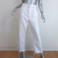 RE/DONE 70s High Rise Stove Pipe Jeans White Denim Size 32