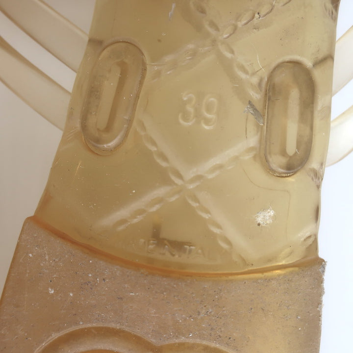 Chanel Jelly CC Camellia Thong Sandals Nude Size 39 Flat Flip Flops