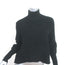 FRAME Chenille Turtleneck Sweater Black Knit Size Extra Small