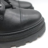 Zadig & Voltaire Ride Lace-Up High Combat Boots Black Leather Size 39