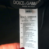 Dolce & Gabbana Long Sleeve Bustier Dress Black Stretch Jersey Size 42 NEW