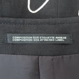 Yohji Yamamoto Pour Homme No.1 Embroidered Jacket Black Linen-Blend Size 4