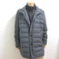 Moncler Vallier Quilted Down Coat Gray Wool Size 7