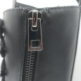 Zadig & Voltaire Ride Lace-Up High Combat Boots Black Leather Size 39