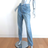 RE/DONE Cindy Crawford High Rise Stretch Jeans Super Light Blue Size 32