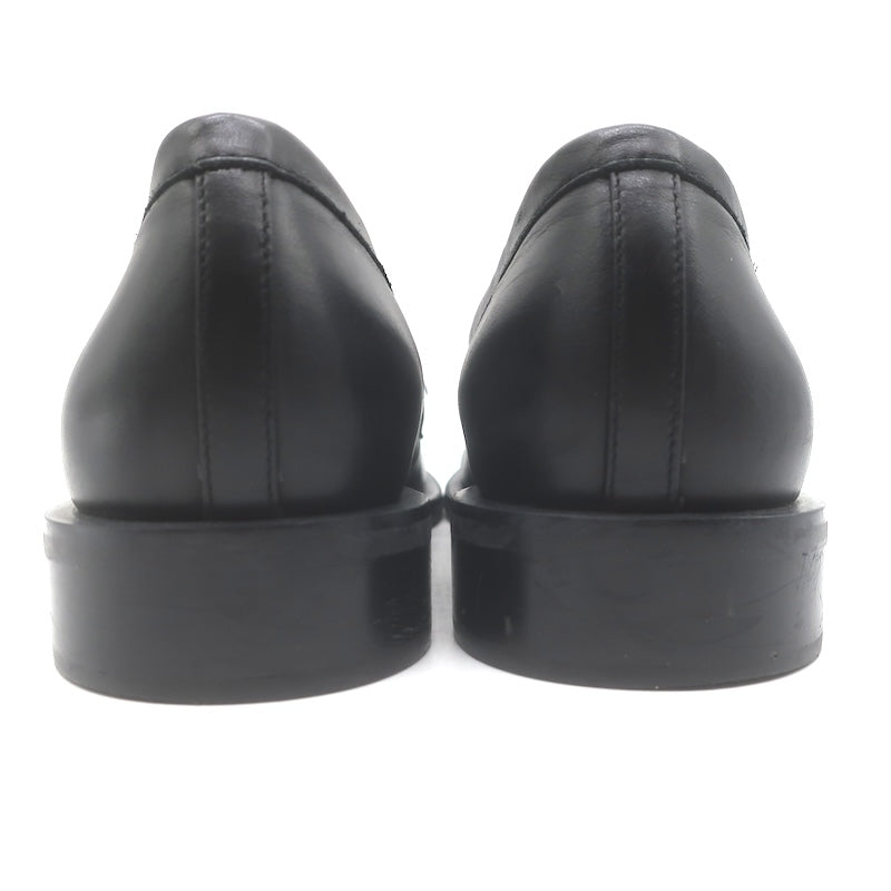 Stuart Weitzman Palmer High Shine Crystal-Trim Loafers Black Leather Size 10.5