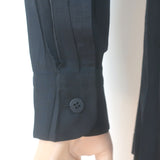 Issey Miyake Homme Plisse Long Sleeve Pocket Shirt Black Polyester Size 3
