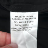 Issey Miyake Homme Plisse Long Sleeve Pocket Shirt Black Polyester Size 3