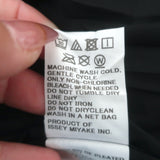 Issey Miyake Homme Plisse Long Sleeve Pocket Shirt Black Polyester Size 3