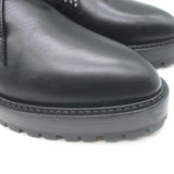 Alaia Eyelet-Embellished Derby Loafers Black Leather Size 39