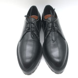 Alaia Eyelet-Embellished Derby Loafers Black Leather Size 39