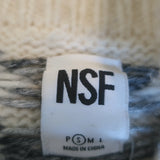 NSF Fair Isle Sweater Ivory/Gray Cotton-Wool Size Small