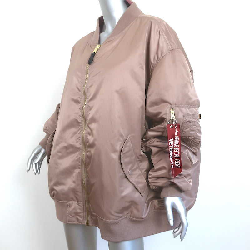 Vetements x Alpha Industries MA-1 Reversible Bomber Jacket Pink Size Extra Small
