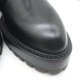 Alaia Eyelet-Embellished Derby Loafers Black Leather Size 39